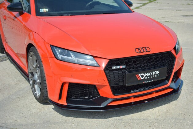 Frontlippe V.1 passend für Audi TT RS 8S schwarz Hochglanz