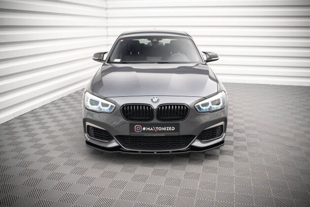 Frontlippe V.1 passend für BMW 1er F20/F21 M-Power FL schwarz Hochglanz