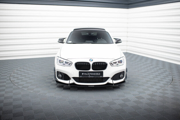 Frontlippe V.1 passend für BMW 1er F20/F21 M-Power FL schwarz matt