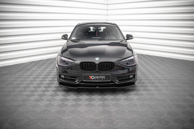 Frontlippe V.1 passend für BMW 1er F20 schwarz Hochglanz