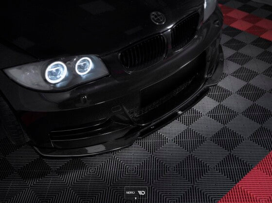 Frontlippe V.1 passend für BMW 1er M-Paket E82 FL schwarz Hochglanz