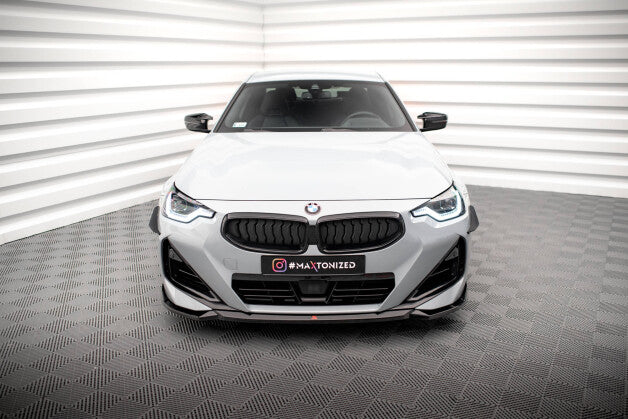Frontlippe V.1 passend für BMW 2 Coupe M-Paket / M240i G42 schwarz Hochglanz