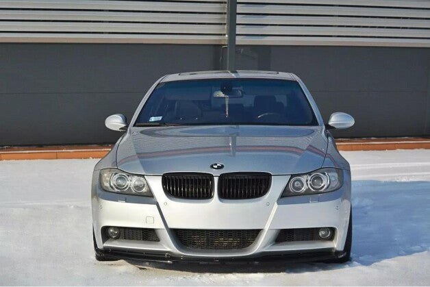 Frontlippe V.1 passend für BMW 3er E90 M Paket schwarz Hochglanz