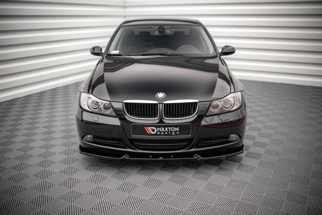 Frontlippe V.1 passend für BMW 3er E90 schwarz Hochglanz