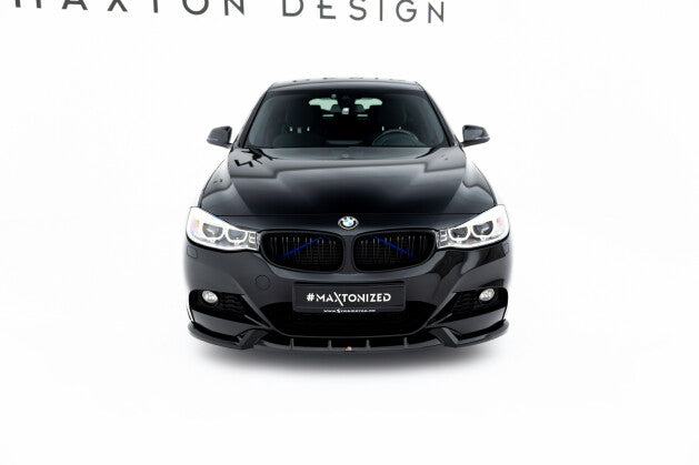 Frontlippe V.1 passend für BMW 3er GT M-Paket F34 schwarz Hochglanz