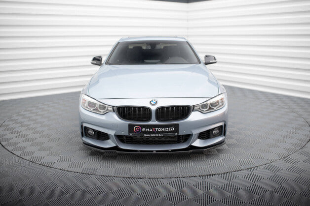Frontlippe V.1 passend für BMW 4er Coupe / Gran Coupe / Cabrio M-Paket F32 / F36 / F33 schwarz Hochglanz