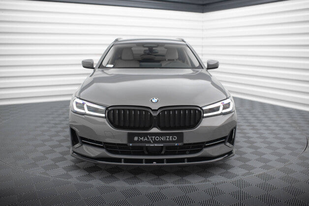 Frontlippe V.1 passend für BMW 5er G30 / G31 FL schwarz Hochglanz