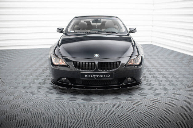 Frontlippe V.1 passend für BMW 6er Coupe E63 / Cabrio E64 schwarz Hochglanz