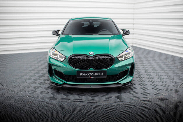 Frontlippe V.1 passend für BMW M135i F40 schwarz Hochglanz
