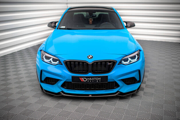 Frontlippe V.1 passend für BMW M2 Competition F87 schwarz Hochglanz
