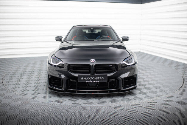 Frontlippe V.1 passend für BMW M2 G87 roter Kern