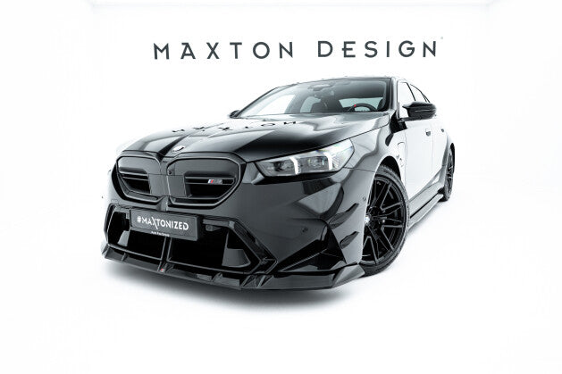 Frontlippe V.1 passend für BMW M5 Limousine / Touring G90 schwarz Hochglanz