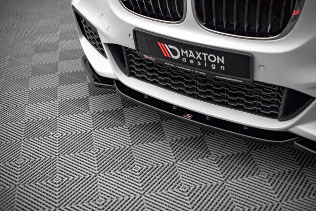 Frontlippe V.1 passend für BMW X1 M-Paket F48 schwarz Hochglanz