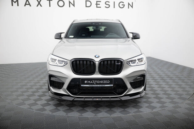 Frontlippe V.1 passend für BMW X4 M F98 schwarz Hochglanz