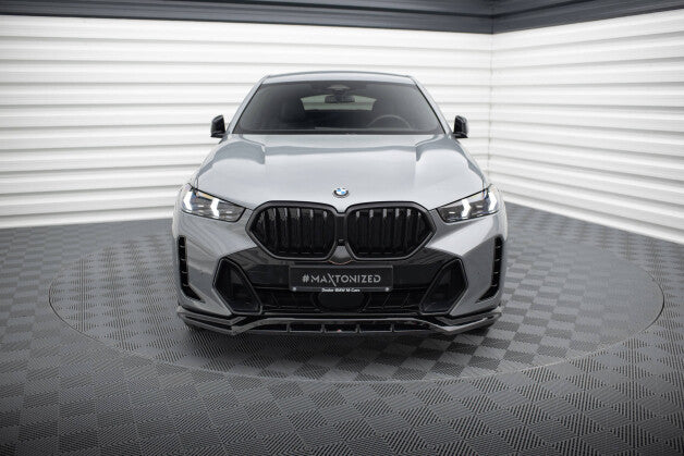 Frontlippe V.1 passend für BMW X6 M-Paket G06 FL schwarz Hochglanz