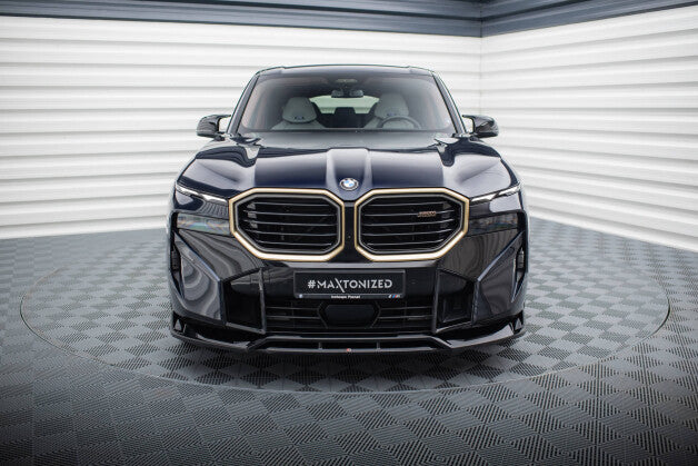 Frontlippe V.1 passend für BMW XM G09 schwarz Hochglanz