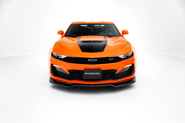 Frontlippe V.1 passend für Chevrolet Camaro SS Mk6 FL schwarz Hochglanz