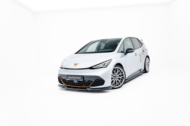 Frontlippe V.1 passend für CUPRA Born Mk1 schwarz Hochglanz