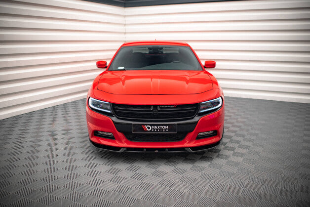Frontlippe V.1 passend für Dodge Charger RT Mk7 FL schwarz Hochglanz