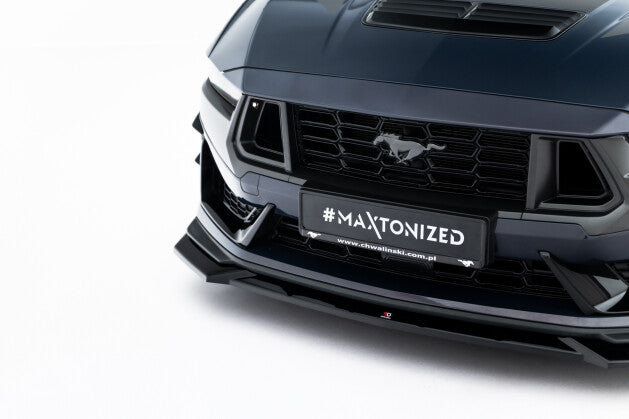Frontlippe V.1 passend für Ford Mustang Dark Horse Mk7 schwarz Hochglanz