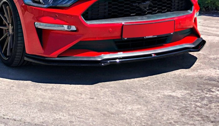 Frontlippe V.1 passend für Ford Mustang Mk. 6 FL schwarz Hochglanz