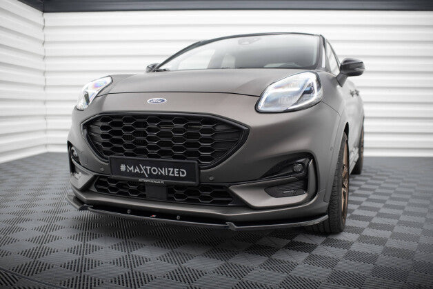 Frontlippe V.1 passend für Ford Puma ST-Line Mk1 schwarz Hochglanz