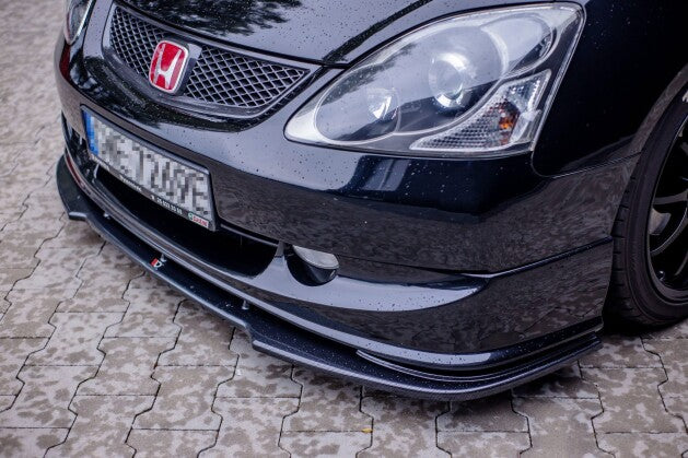 Frontlippe V.1 passend für Honda Civic EP3 (MK7) TYPE-R/S FL schwarz Hochglanz