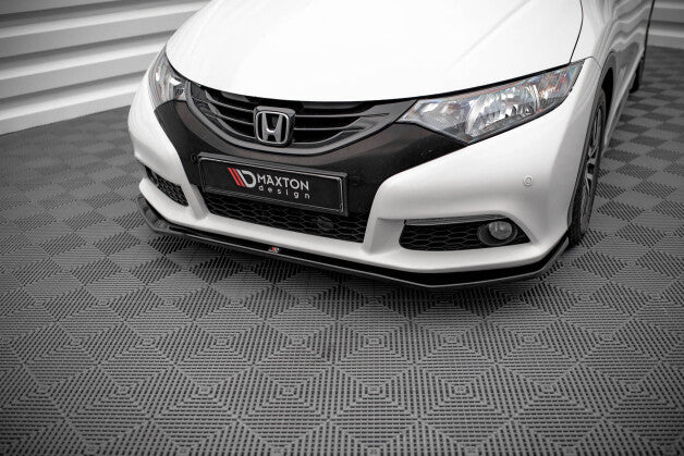 Frontlippe V.1 passend für Honda Civic Mk9 schwarz Hochglanz