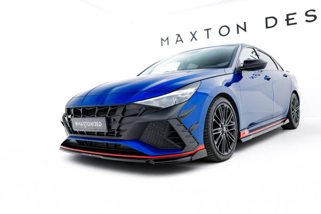 Frontlippe V.1 passend für Hyundai Elantra N Mk7 schwarz Hochglanz