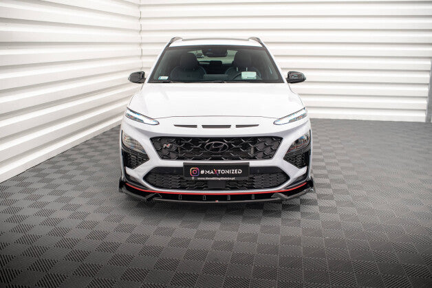 Frontlippe V.1 passend für Hyundai Kona N Mk1 schwarz Hochglanz