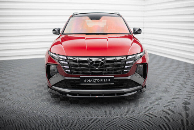 Frontlippe V.1 passend für Hyundai Tucson N-Line Mk4 schwarz Hochglanz