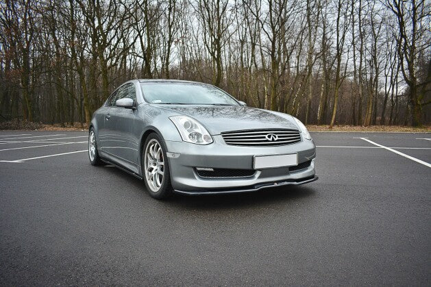 Frontlippe V.1 passend für INFINITI G35 Coupe schwarz Hochglanz
