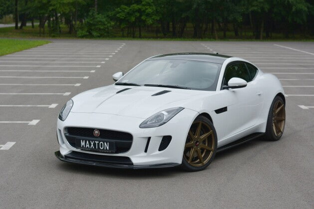 Frontlippe V.1 passend für Jaguar F-TYPE schwarz Hochglanz