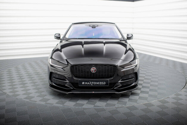 Frontlippe V.1 passend für Jaguar XE X760 FL schwarz Hochglanz