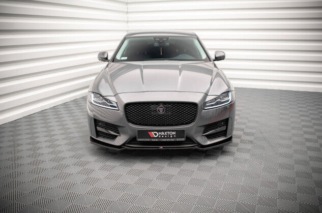 Frontlippe V.1 passend für Jaguar XF R-Sport Mk2 schwarz Hochglanz