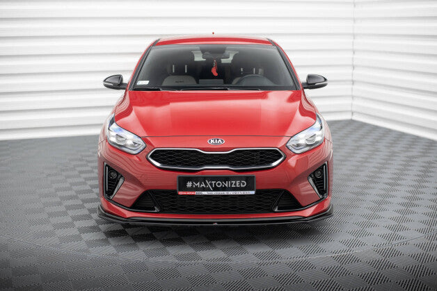 Frontlippe V.1 passend für Kia Ceed GT / GT-Line Mk3 / Proceed Mk1 schwarz Hochglanz