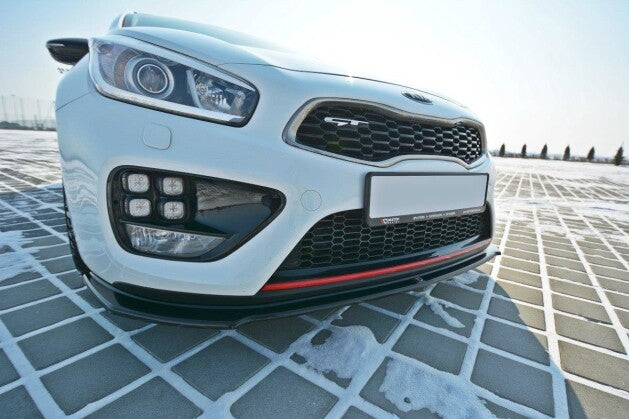 Frontlippe V.1 passend für Kia Ceed / PRO Ceed GT MK2 schwarz Hochglanz