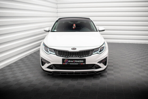 Frontlippe V.1 passend für Kia Optima Mk4 FL schwarz Hochglanz