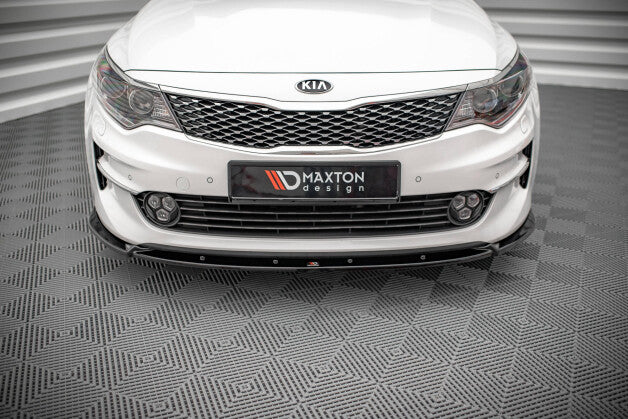 Frontlippe V.1 passend für Kia Optima Mk4 schwarz Hochglanz