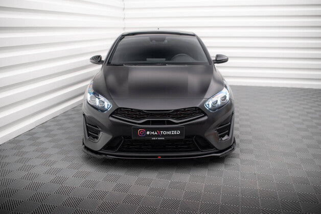 Frontlippe V.1 passend für Kia Proceed GT Mk3 FL / Ceed GT / GT - Line Mk1 FL schwarz Hochglanz