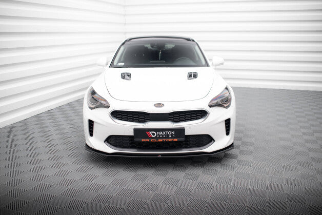 Frontlippe V.1 passend für Kia Stinger GT / GT-Line / Standard Mk1 schwarz Hochglanz