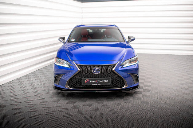 Frontlippe V.1 passend für Lexus ES F Sport Mk7 schwarz Hochglanz