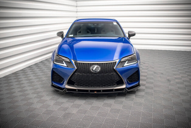 Frontlippe V.1 passend für Lexus GS F Mk4 FL schwarz Hochglanz