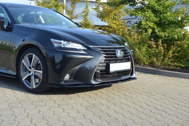 Frontlippe V.1 passend für Lexus GS Mk4 FL schwarz Hochglanz