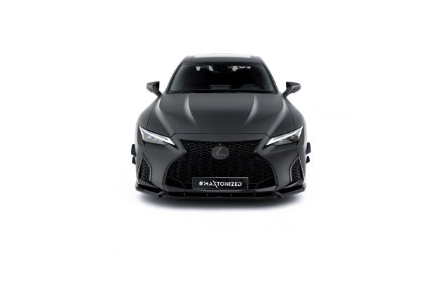 Frontlippe V.1 passend für Lexus IS 500 Mk3 Facelift 2 (XE30) schwarz Hochglanz