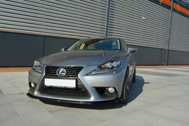 Frontlippe V.1 passend für Lexus IS Mk3 schwarz Hochglanz