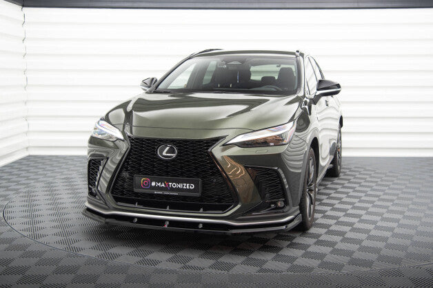 Frontlippe V.1 passend für Lexus NX F-Sport Mk2 schwarz Hochglanz