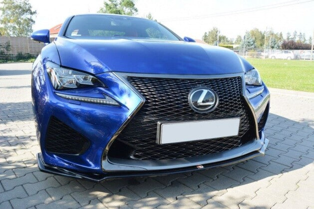 Frontlippe V.1 passend für Lexus RC F schwarz Hochglanz