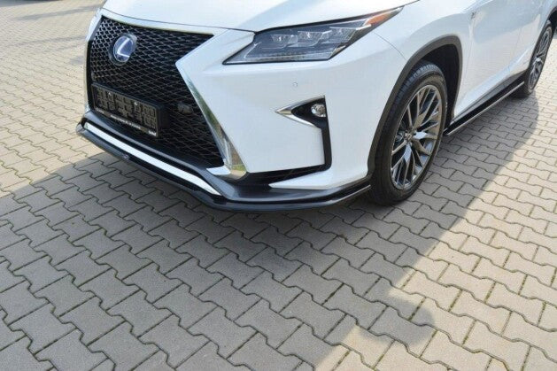 Frontlippe V.1 passend für Lexus RX Mk4 F-Sport schwarz Hochglanz