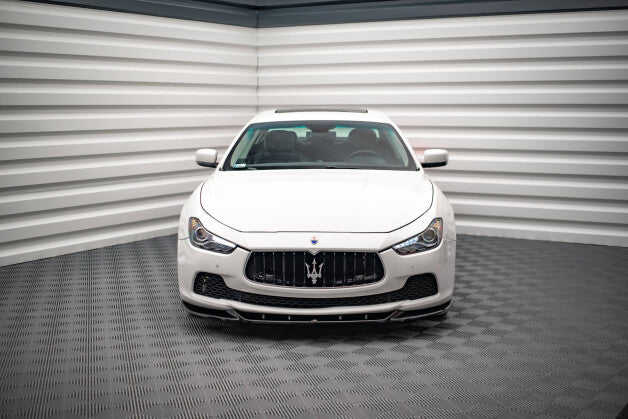 Frontlippe V.1 passend für Maserati Ghibli Mk3 schwarz Hochglanz